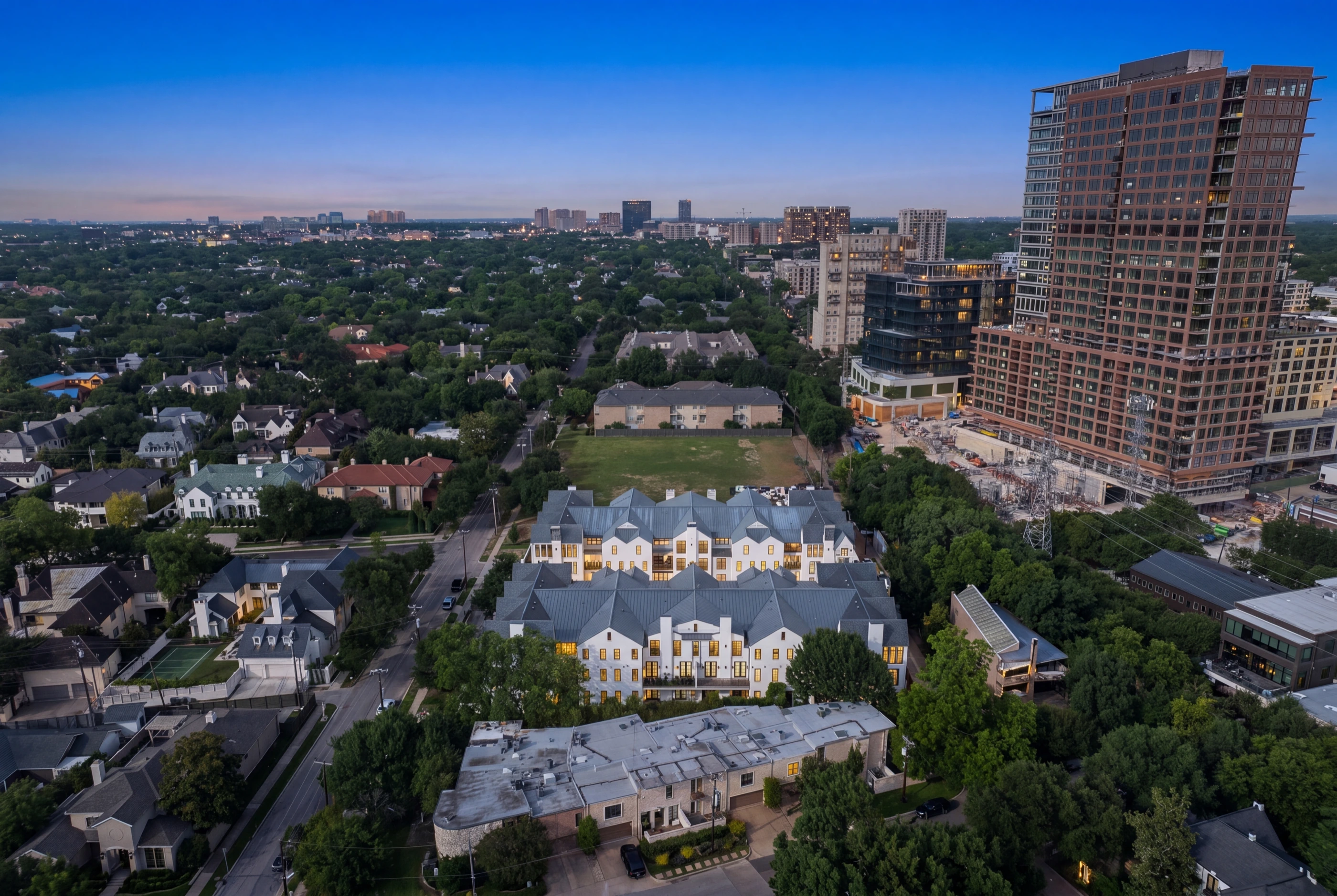 Aerial city view from Mondara