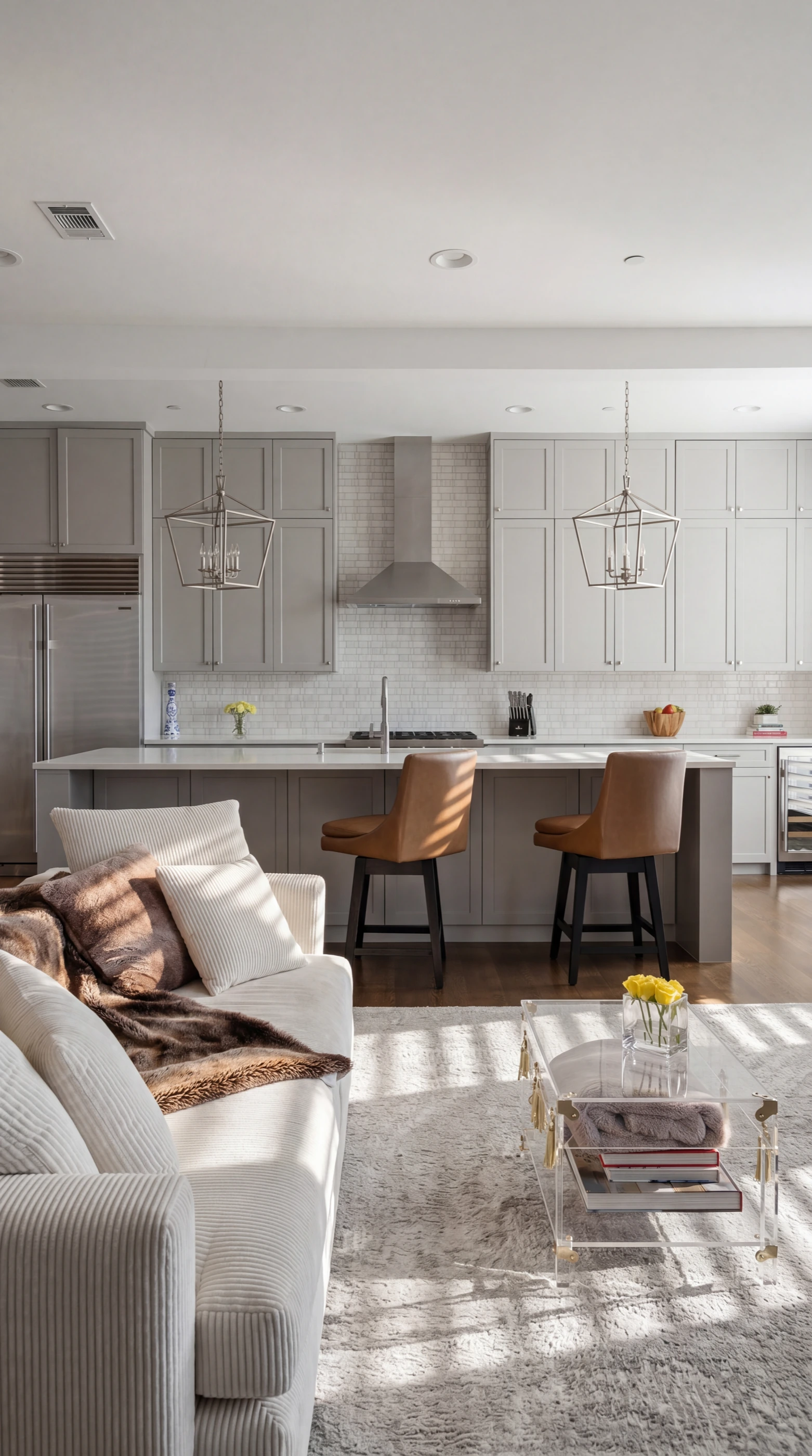 Chef's kitchen with Wolf range and Sub-Zero
